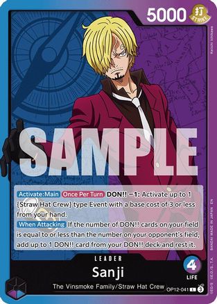 (OP12-041) Sanji (041) - Legacy of the Master Normal