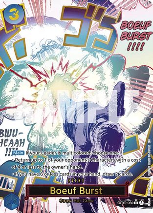 (OP12-060) Boeuf Burst (Alternate Art) - Legacy of the Master Foil