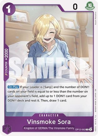 (OP12-062) Vinsmoke Sora - Legacy of the Master Foil