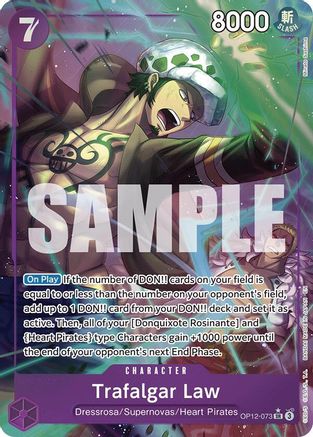 (OP12-073) Trafalgar Law (073) (Alternate Art) - Legacy of the Master Foil