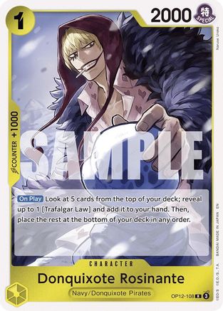 (OP12-108) Donquixote Rosinante (108) - Legacy of the Master Foil