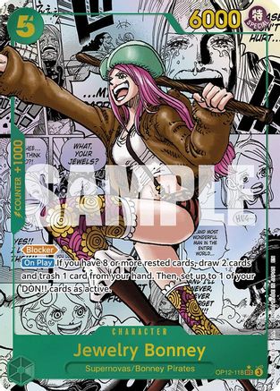 (OP12-118) Jewelry Bonney (118) (Manga) - Legacy of the Master Foil