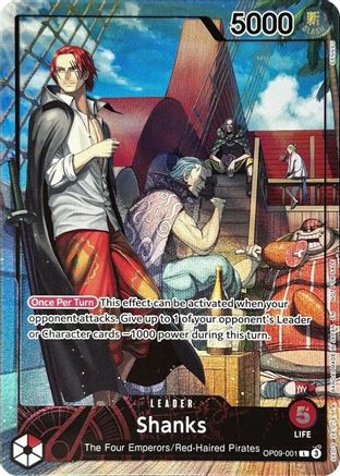 (OP09-001) Shanks (2025 PSA Magazine Promo) - One Piece Promotion Cards Foil