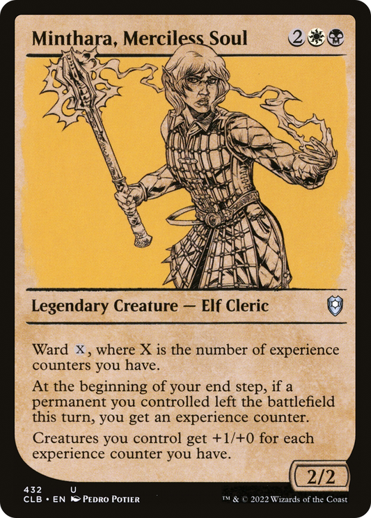 Minthara, Merciless Soul (Showcase) (CLB-432) - Commander Legends: Battle for Baldur's Gate: (Showcase) Foil