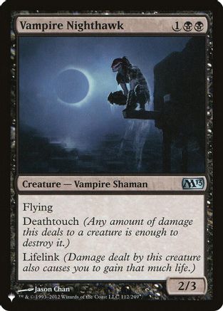 Vampire Nighthawk  (LIST-112) - The List Reprints