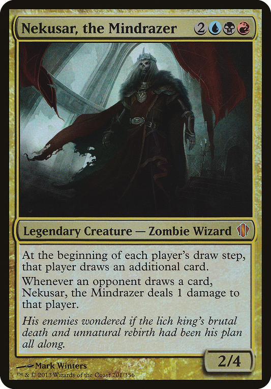 Nekusar, the Mindrazer (OC13-201) - Commander 2013 Oversized Foil