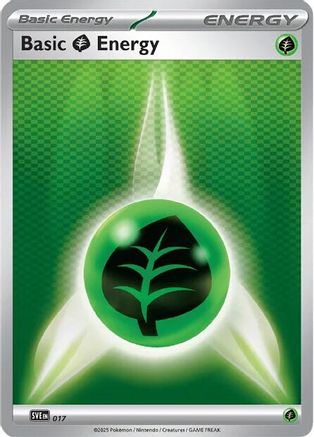 Basic Grass Energy (17) - SVE Scarlet & Violet Energies Reverse Holofoil - Common