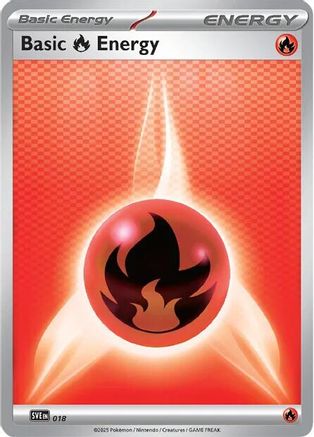 Basic Fire Energy 018 - SVE Scarlet & Violet Energies - Reverse Holofoil - Common