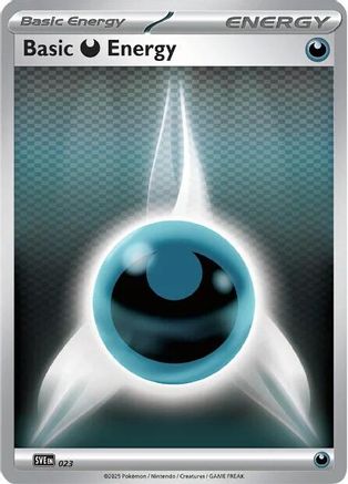 Basic Darkness Energy (23) - SVE Scarlet & Violet Energies Reverse Holofoil - Common
