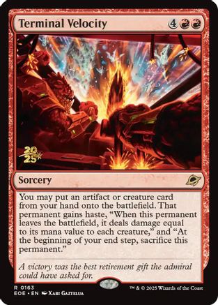 Terminal Velocity  (PRE-163) - Prerelease Cards Foil