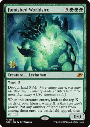 Famished Worldsire  (PRE-182) - Prerelease Cards Foil
