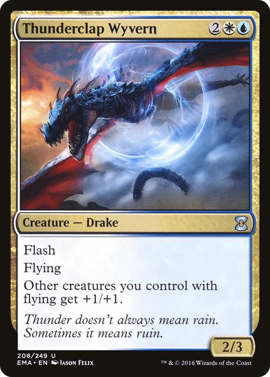 Thunderclap Wyvern (EMA-208) - Eternal Masters Foil