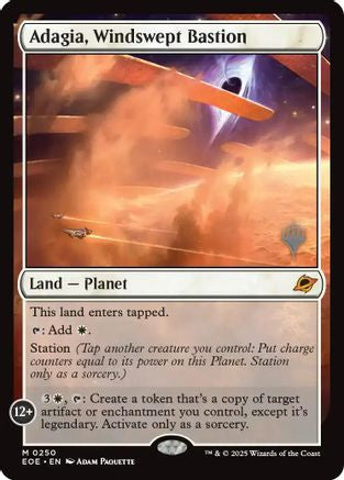 Adagia, Windswept Bastion  (PPEOE-250) - Promo Pack: Edge of Eternities Foil
