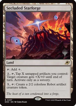 Secluded Starforge  (PPEOE-257) - Promo Pack: Edge of Eternities Foil