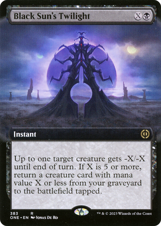 Black Sun's Twilight (Extended Art) (ONE-383) - Phyrexia: All Will Be One: (Extended Art) Foil