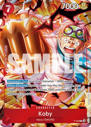 (P-092) Koby (Event Pack Vol. 7) - One Piece Promotion Cards Foil
