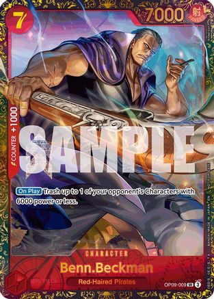 (OP09-009) Benn.Beckman (Championship 25-26 Offline Regionals Season 2) - One Piece Promotion Cards Foil