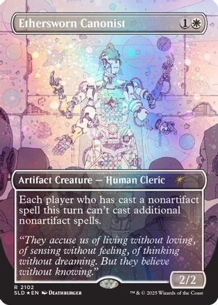 Ethersworn Canonist (Galaxy Foil)  (SLD-2102) - Secret Lair Drop Series Foil