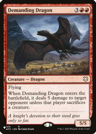 Demanding Dragon  (LIST-120) - The List Reprints