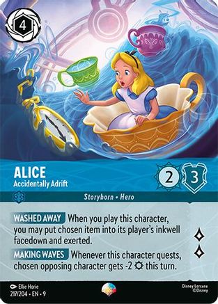 (210/204)  Alice - Accidentally Adrift (Epic) - Fabled  Holofoil