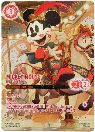 (242/204)  Mickey Mouse - Brave Little Prince (Iconic) - Fabled  Holofoil
