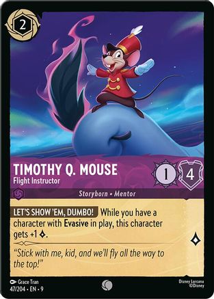 (047/204)  Timothy Q. Mouse - Flight Instructor - Fabled  Cold Foil