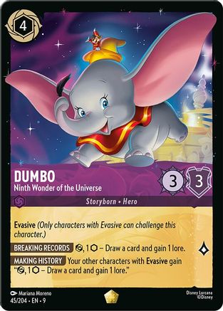 (045/204)  Dumbo - Ninth Wonder of the Universe - Fabled  Cold Foil