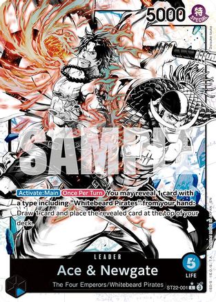 (ST22-001) Ace & Newgate (Parallel) - Starter Deck 22: Ace & Newgate Foil