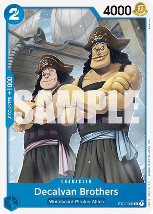 (ST22-008) Decalvan Brothers - Starter Deck 22: Ace & Newgate Normal
