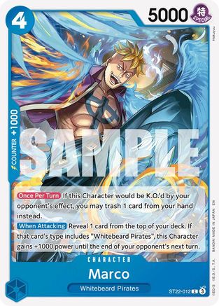 (ST22-012) Marco - Starter Deck 22: Ace & Newgate Normal