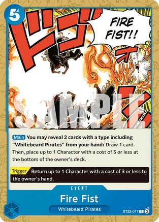 (ST22-017) Fire Fist - Starter Deck 22: Ace & Newgate Normal