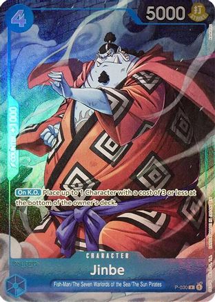 (P-030) Jinbe (Seven Warlords of the Sea Binder Set) - One Piece Promotion Cards Foil