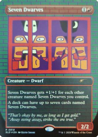 Seven Dwarves (0818) (Rainbow Foil)  (SLD-818) - Secret Lair Drop Series Foil