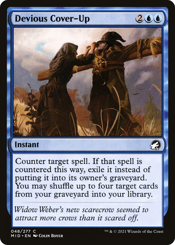 Devious Cover-Up (MID-048) - Innistrad: Midnight Hunt Foil