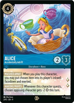 (002/P3)  Alice - Accidentally Adrift - Disney Lorcana Promo Cards  Cold Foil