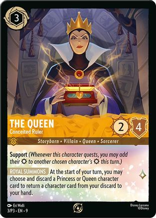 (003/P3)  The Queen - Conceited Ruler - Disney Lorcana Promo Cards  Cold Foil