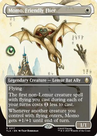 Momo, Friendly Flier (Borderless) (TLA-317) - Avatar: The Last Airbender