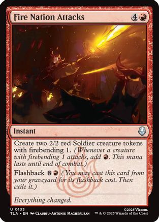Fire Nation Attacks  (TLA-133) - Avatar: The Last Airbender Foil