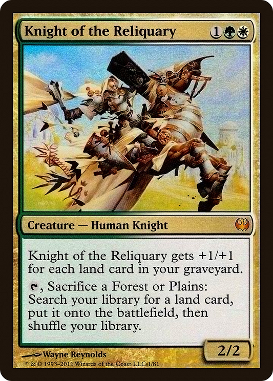 Knight of the Reliquary (DDG-001) - Duel Decks: Knights vs. Dragons Foil