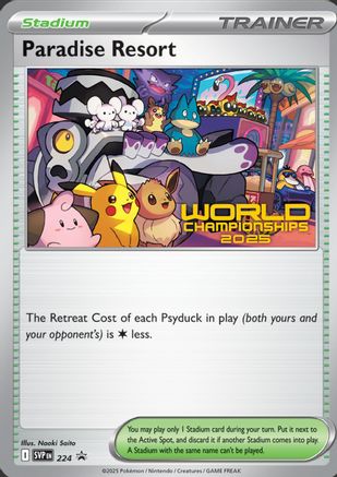 Paradise Resort (World Championships 2025) (224) - SV Scarlet & Violet Promo Cards  - Promo