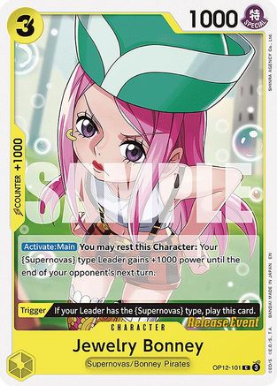 (OP12-101) Jewelry Bonney (101) - Legacy of the Master Release Event Cards Normal