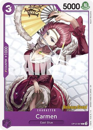 (OP12-067) Carmen - Legacy of the Master Release Event Cards Normal