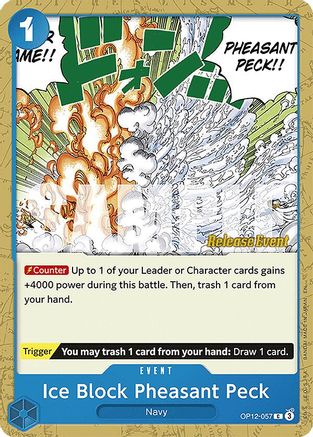 (OP12-057) Ice Block Pheasant Peck - Legacy of the Master Release Event Cards Normal