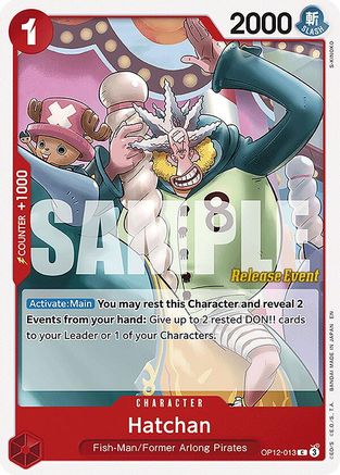 (OP12-013) Hatchan - Legacy of the Master Release Event Cards Normal