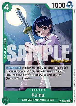 (OP12-026) Kuina - Legacy of the Master Release Event Cards Normal