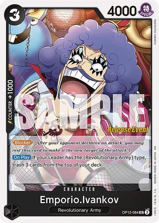 (OP12-084) Emporio.Ivankov (084) - Legacy of the Master Release Event Cards Normal