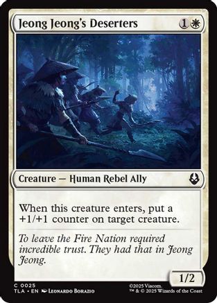 Jeong Jeong's Deserters  (TLA-025) - Avatar: The Last Airbender Foil