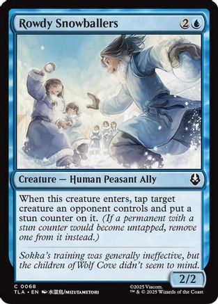 Rowdy Snowballers  (TLA-068) - Avatar: The Last Airbender