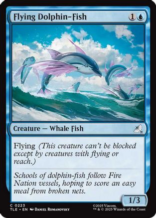 Flying Dolphin-Fish  (TLE-223) - Avatar: The Last Airbender: Eternal-Legal Foil
