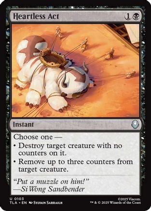 Heartless Act  (TLA-103) - Avatar: The Last Airbender Foil